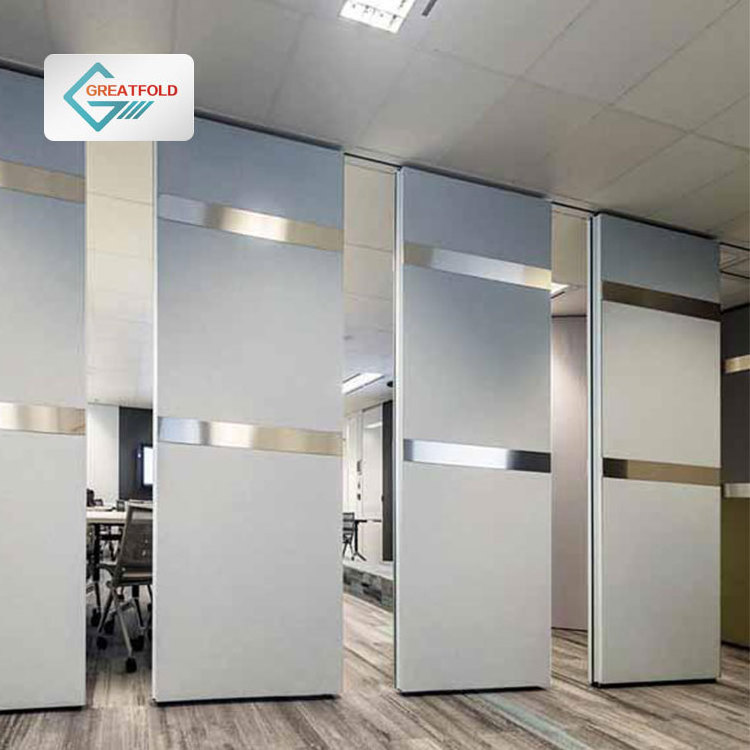 Free standing Acoustic Sliding Partition Panels Portable Acoustic Sound Proof Room Dividers for Office with Door