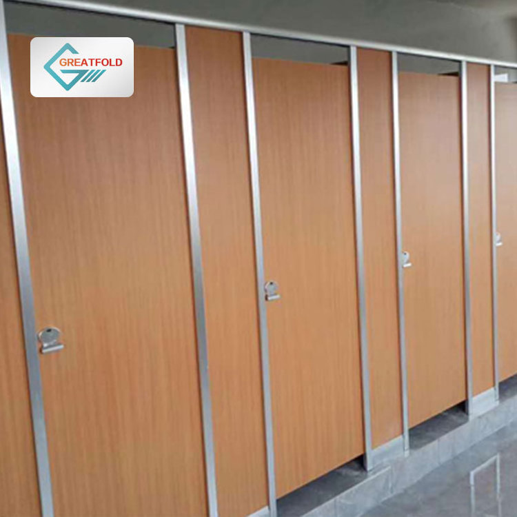 Hpl bathroom  partitions system compact board toilet cubicle commercial bathroom partition stall doors