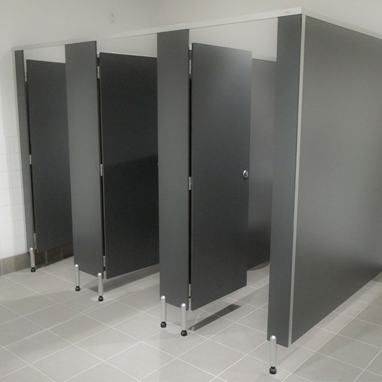 New Design Commercial Shower Partitions Restroom Partition Toilet Cubicles Stalls HPL Panel Toilet Wall Partition