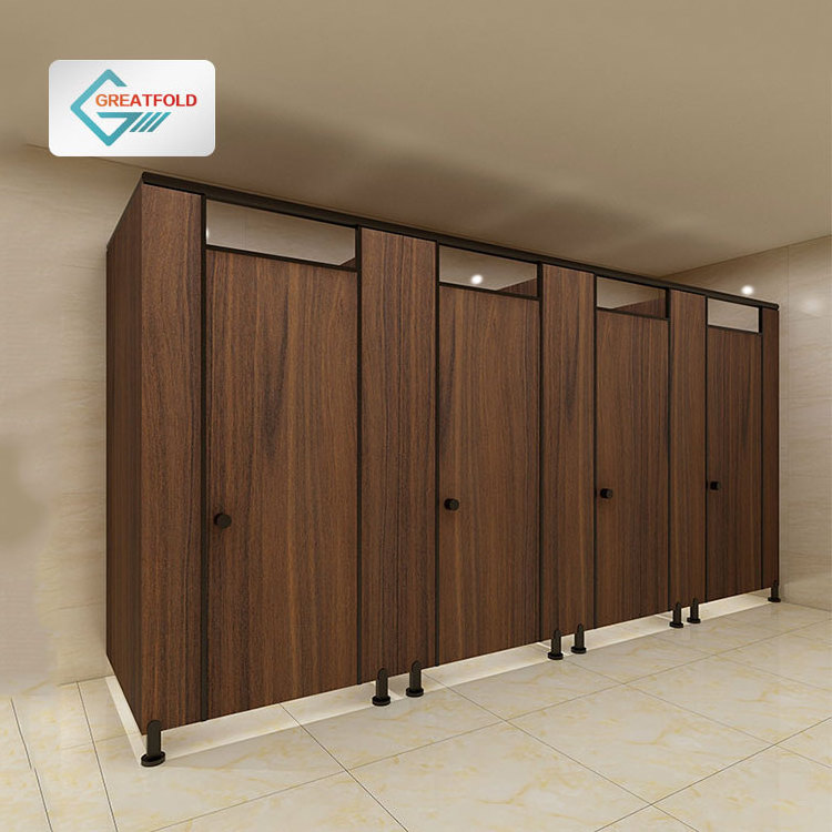 GreatFold Bathroom Toilet Room Partitions Phenolic Resin Board Panel Office Toilet Cubicles for Sale