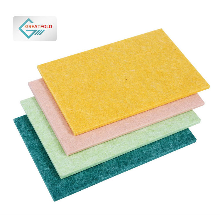 Office High Density Lightweight PET Acoustic Panels Sound Absorbing Panel Decorative Polyester Fiber Acoustic Wall Panel