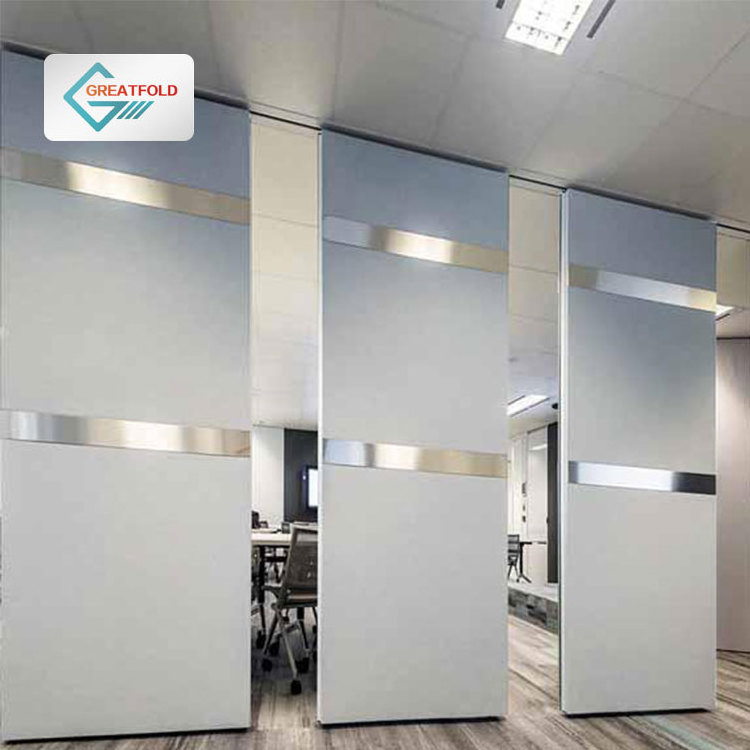 Free standing Acoustic Sliding Partition Panels Portable Acoustic Sound Proof Room Dividers for Office with Door