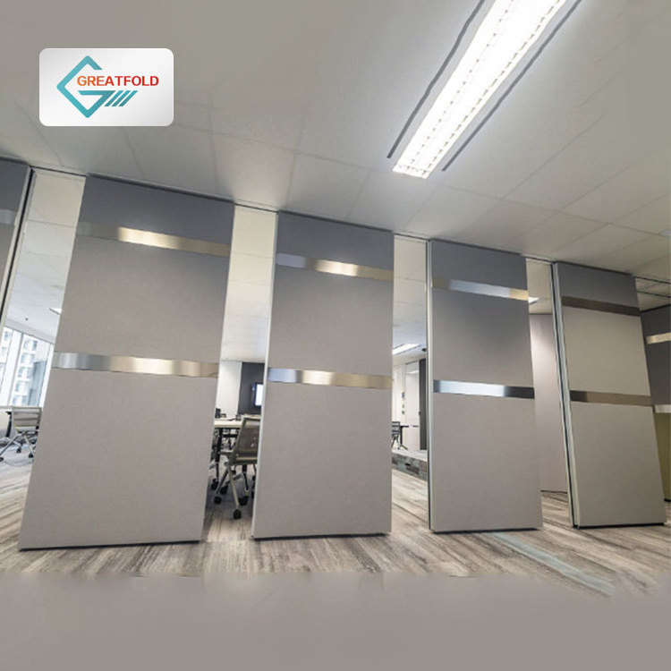 Free standing Acoustic Sliding Partition Panels Portable Acoustic Sound Proof Room Dividers for Office with Door