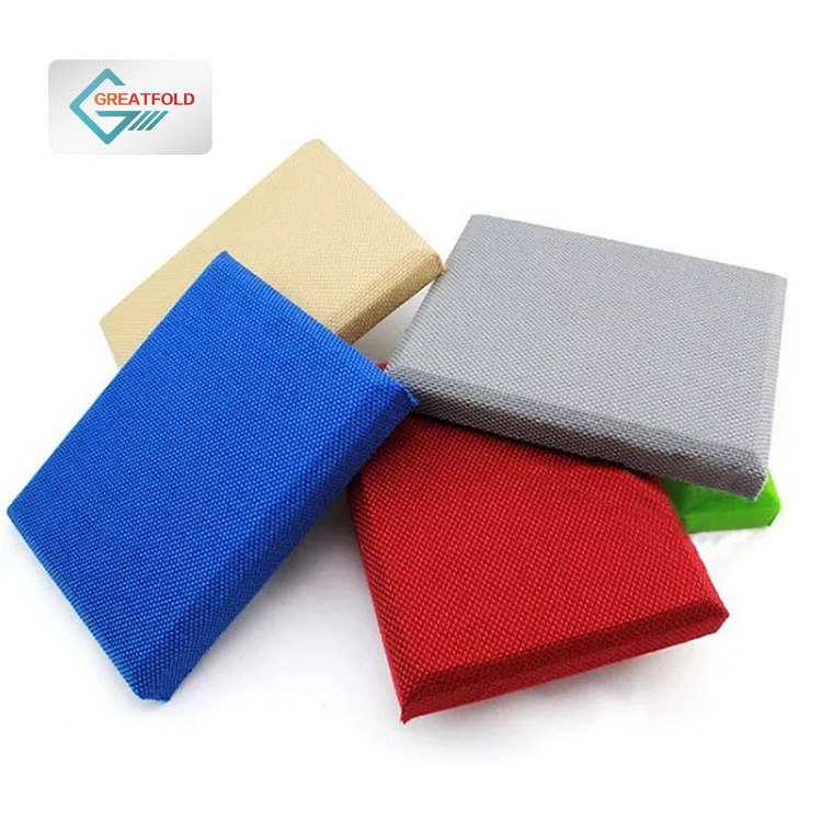 gymnasium aluminum frame ceiling hung acoustic panel sound absorbing fabric wrapped sound-absorbing acoustic panel