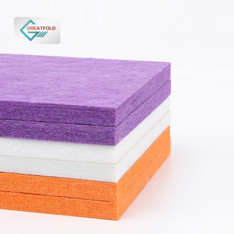 Office High Density Lightweight PET Acoustic Panels Sound Absorbing Panel Decorative Polyester Fiber Acoustic Wall Panel