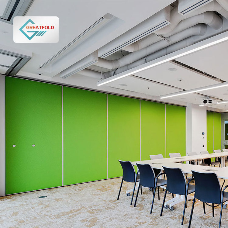 MDF Commercial Conference Room Office Operable Partitions Sliding Acoustic Office Meeting Movable Partition Wall