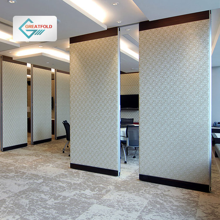 Meeting room soundproof sliding folding movable partition acoustic foldable movable office operable wall systems