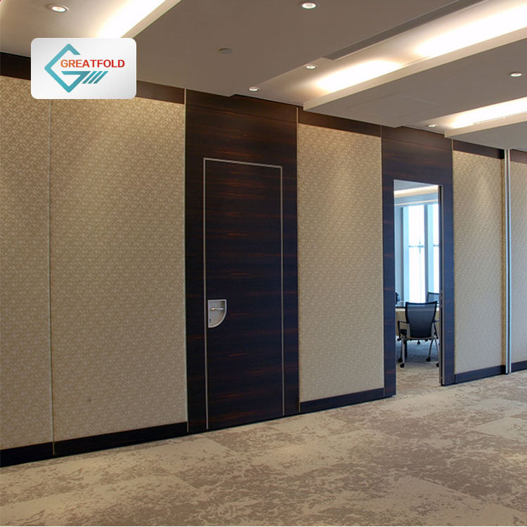 Meeting room soundproof sliding folding movable partition acoustic foldable movable office operable wall systems