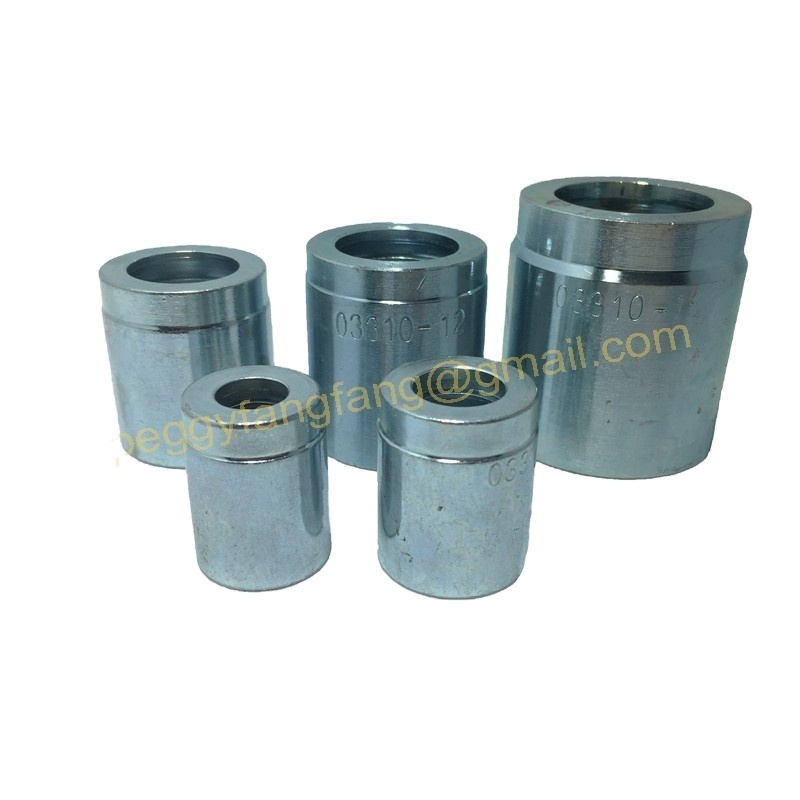 03310 stainless steel 1SN/2SN hose hydraulic sleeve threaded ferrule rope pipe collar Eaton stainless steel hydraulic ferrule