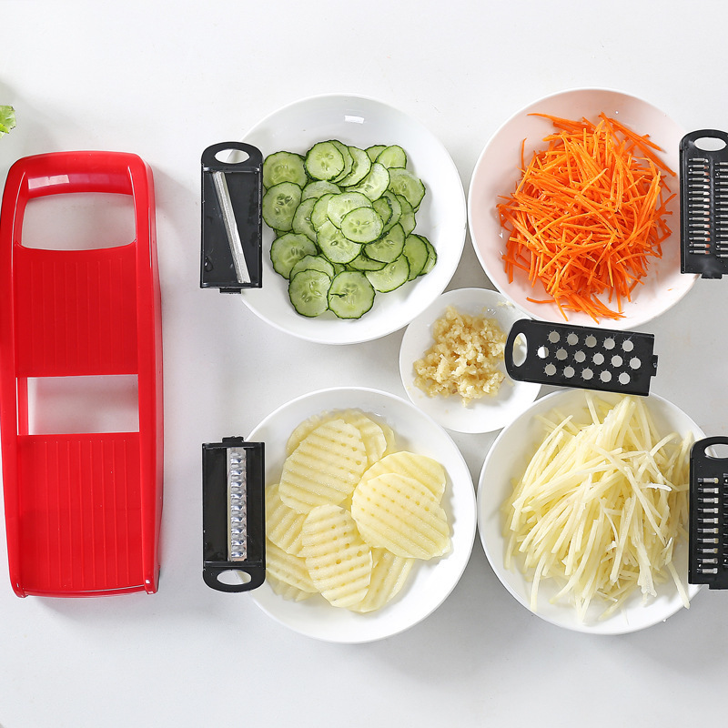 Vegetable Slicer Multi Blade Potato Veggie Slicer Vegetable Cutter Julienne Shredder Cheese Grater