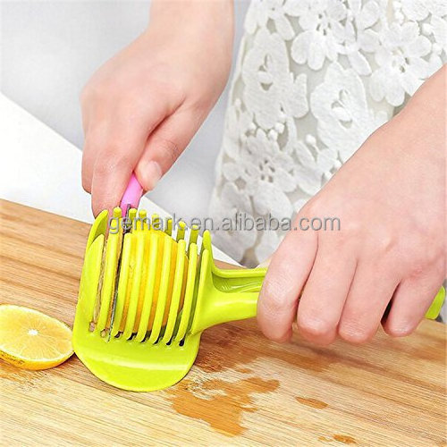 Tomato Slicer Multifunctional Handheld Tomato Round Slicer Fruit Vegetable Cutter,Lemon Shreadders Slicer