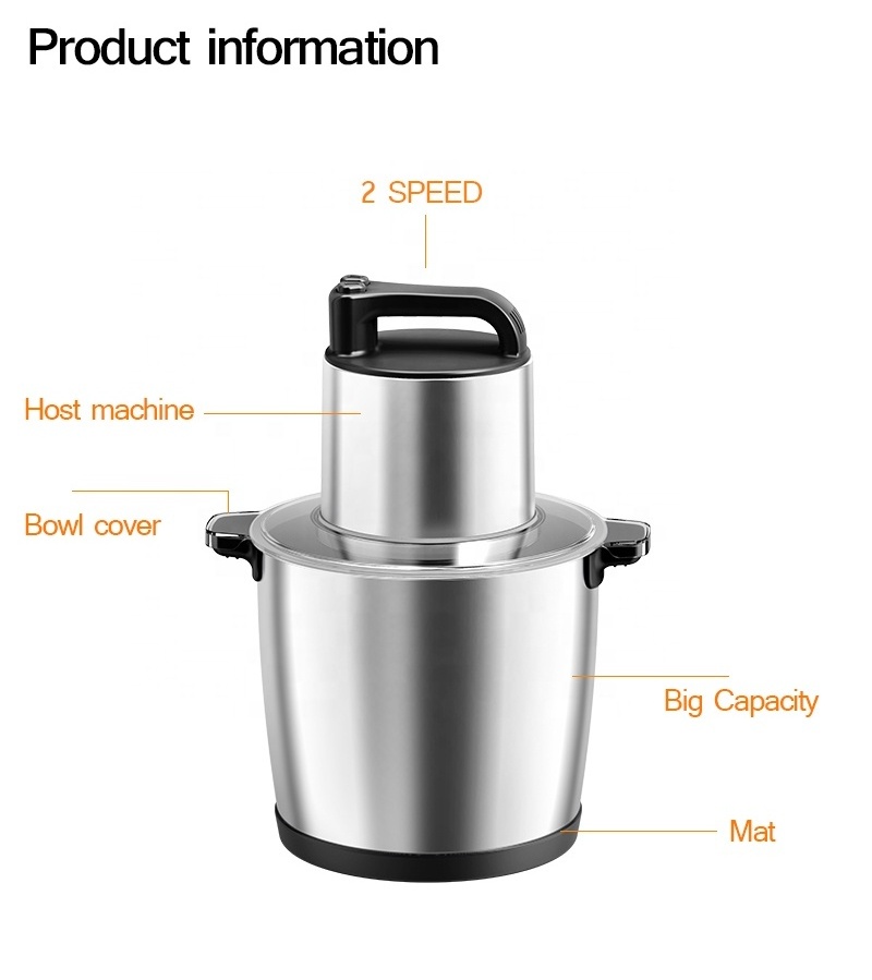 multi purpose food processor and yam pounder 10l high quality machinery meat grinder chopper machine