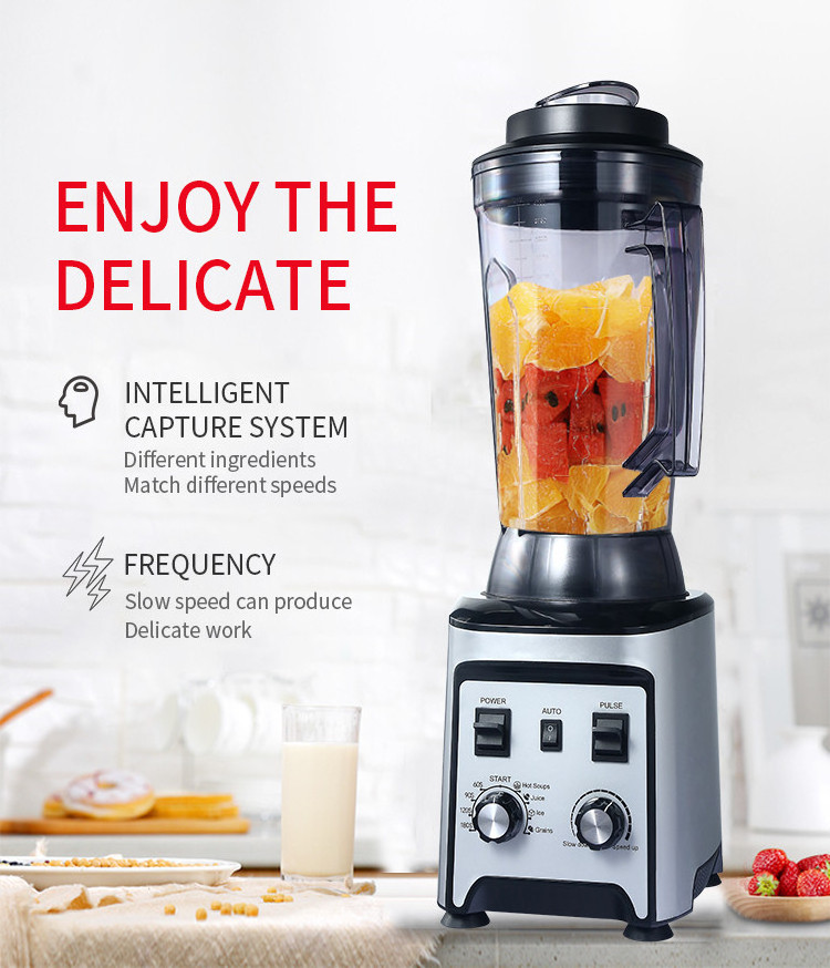 Best seller strong 4 liters 6 blade heavy duty hard nut pounded yam nutrimix restaurant juice commercial blender 3000w