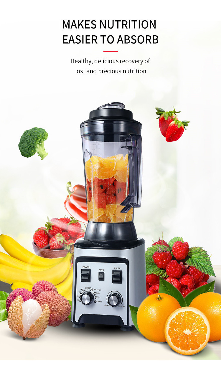 Best seller strong 4 liters 6 blade heavy duty hard nut pounded yam nutrimix restaurant juice commercial blender 3000w