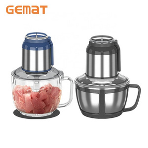 Multifunctional push food potato chopper 4 in1 electr electric machine mixer grinder hand meat mincer