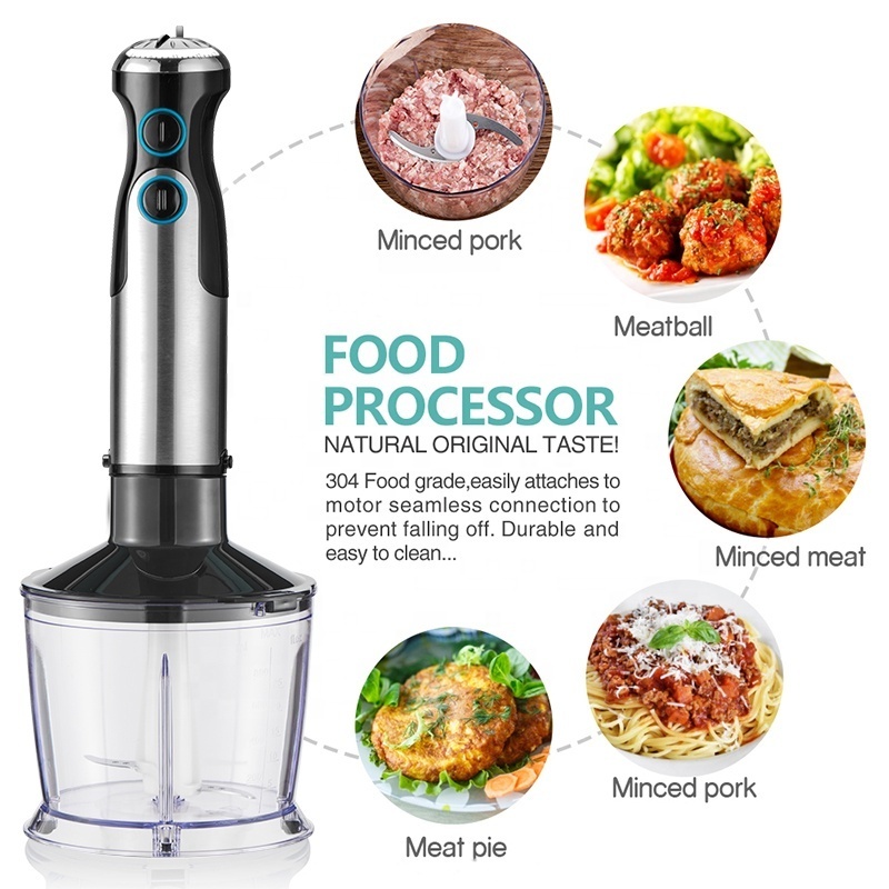 one handed kitchen hand blender electric 1200w fruit juice mini stick blender manual hand-held blender