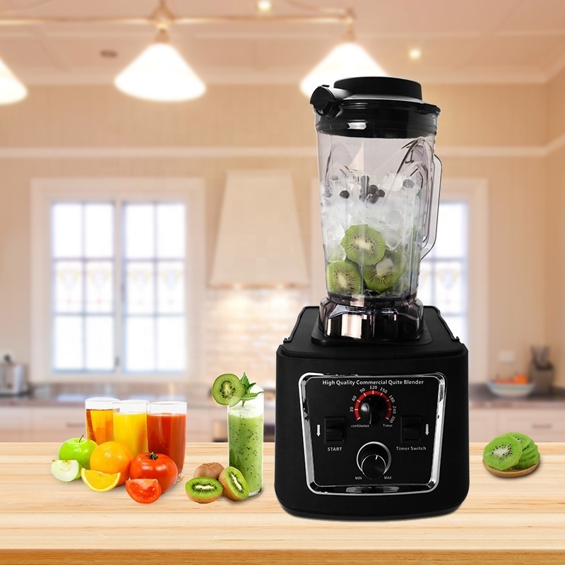 Commercial Blender Mixer and Juicers Quiet Low Noise Smoothie Blender Food Processors Heavy Duty Blender with sound cover