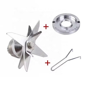 Wholesale blender cutter blades  mixer spare parts  304 stainless steel commercial strong 6 leaves blades