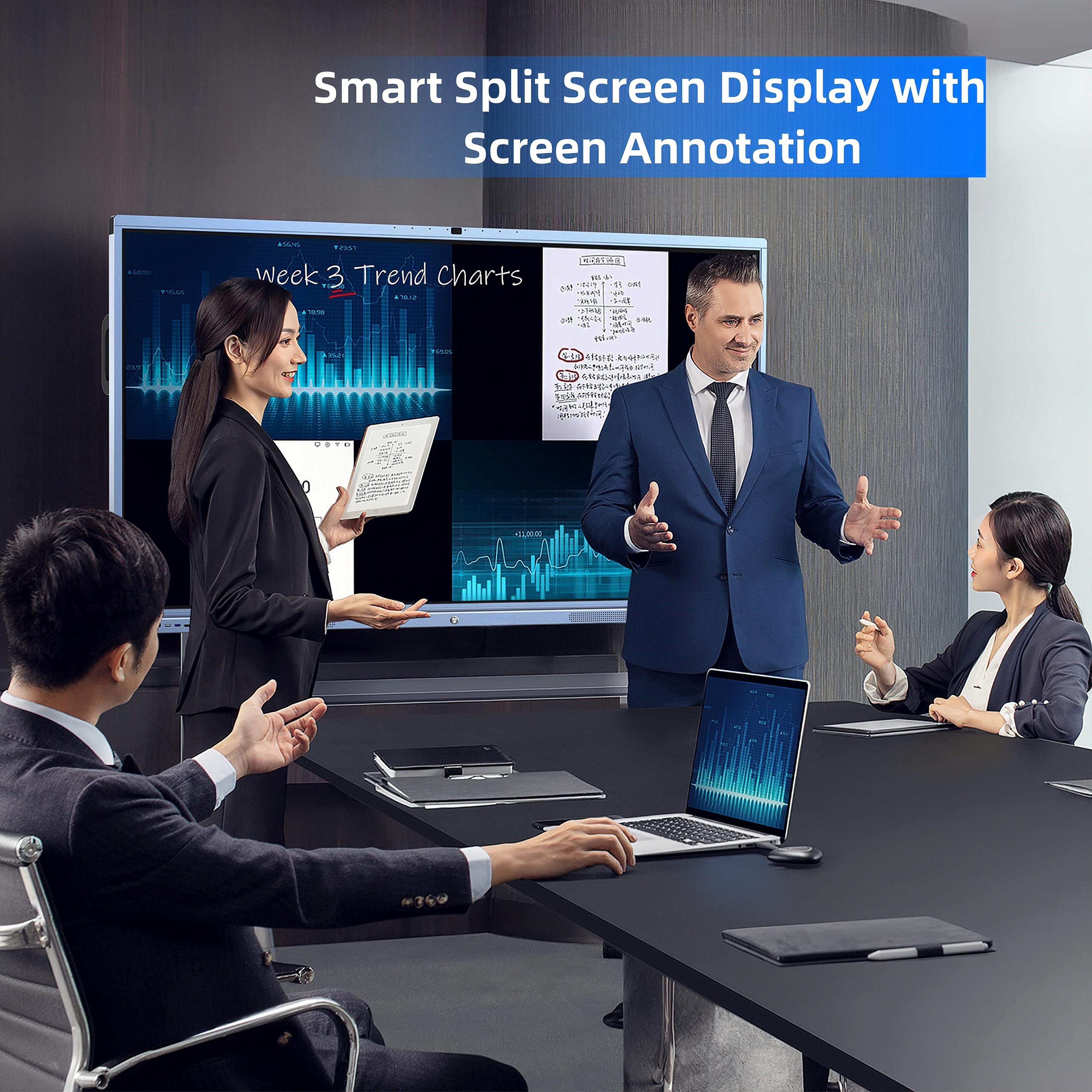 55 75 inch smart tv 4k UI ultra hd led backlit samsung touch screen smart board 65/75inch interactive whiteboard