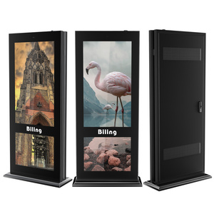 65 inch Totem Double sided LCD monitor outdoor advertising digital display screens