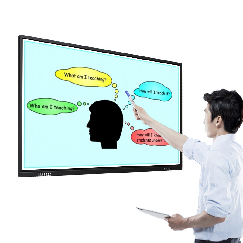 School Portable LCD Interactive Smart Board 86 Inch For Classroom Supporting Touch Screen