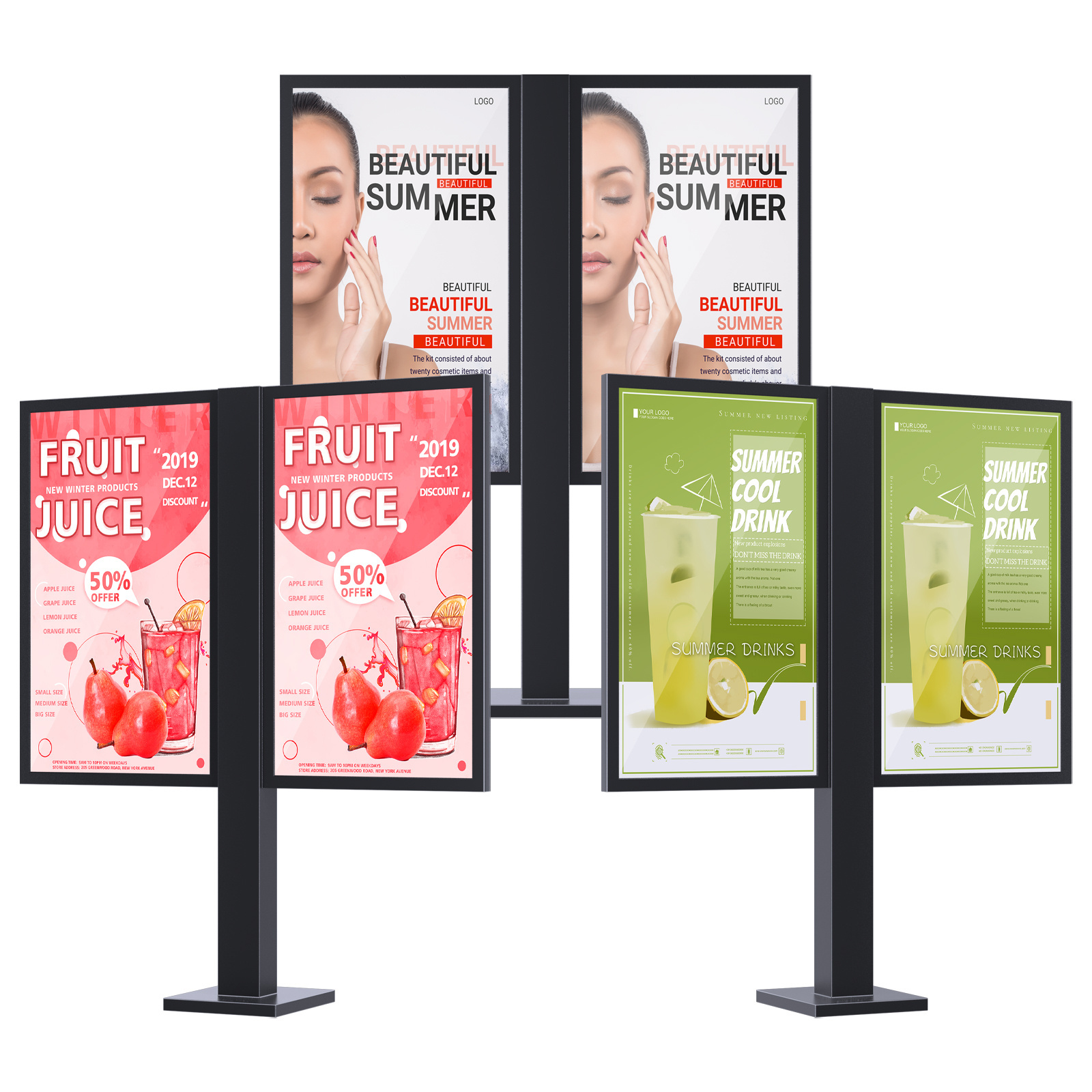 IP67 Waterproof Outdoor Kiosk digital menu board Drive Thru Restaurants Digital Stand Touch Order Screen Lcd Display Advertising