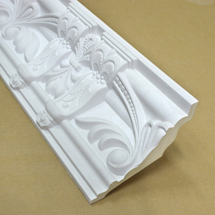 Factory wholesale Flexible cornice moulding paintable crown molding decorative polyurethane ceiling architecture molding