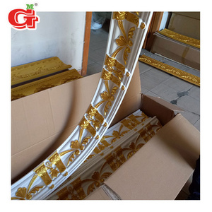 Factory wholesale Flexible cornice moulding paintable crown molding decorative polyurethane ceiling architecture molding