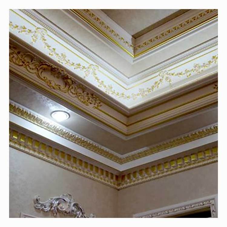 wholesale gemei Rigid Architectural lightweight primed  Facade Luxury Foam carved crown mouldings for ceiling