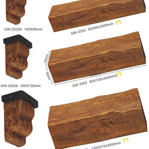 Gemei 3301 Polyurethane faux beams faux wood beams for ceiling decoration