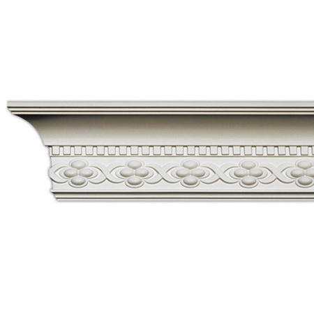 81112 136mm Pop Pu Foam Carved Moisture-Proof Architectural Ceiling Crown Molding For Home Decor