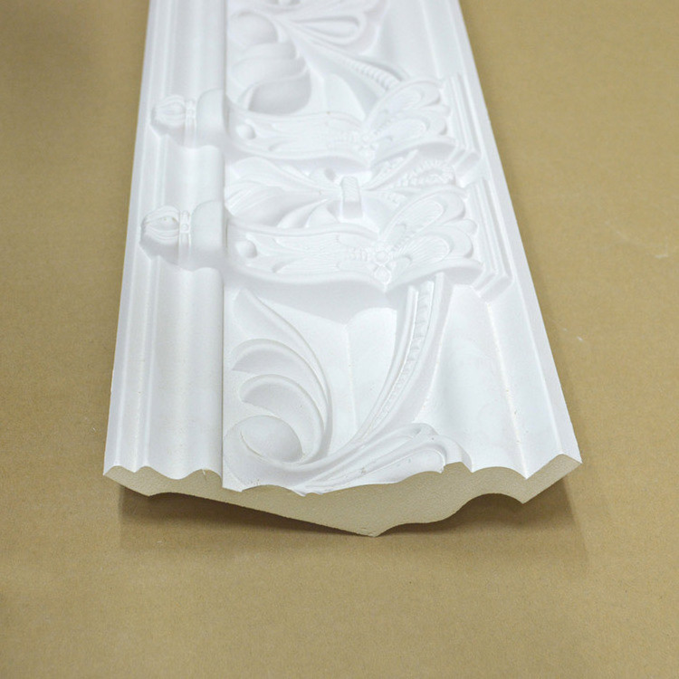 Factory wholesale Flexible cornice moulding paintable crown molding decorative polyurethane ceiling architecture molding