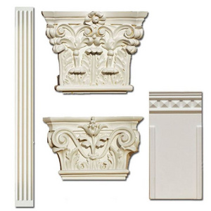 Roman Column Pilaster Pu Exterior Columns Molds Cement Concrete House Moulds Decoration Flat Corbel Design Pillars