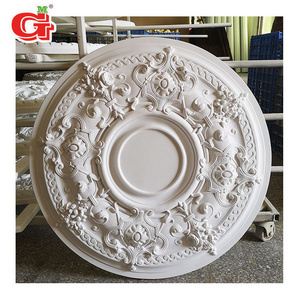 Silver and Golden polyurethane ceiling medallion for modern house decoration