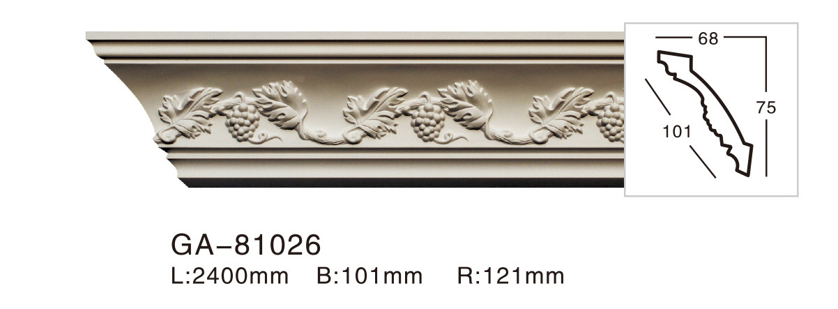 Room roof cornice decorative lines and variety of styles white cornice molding