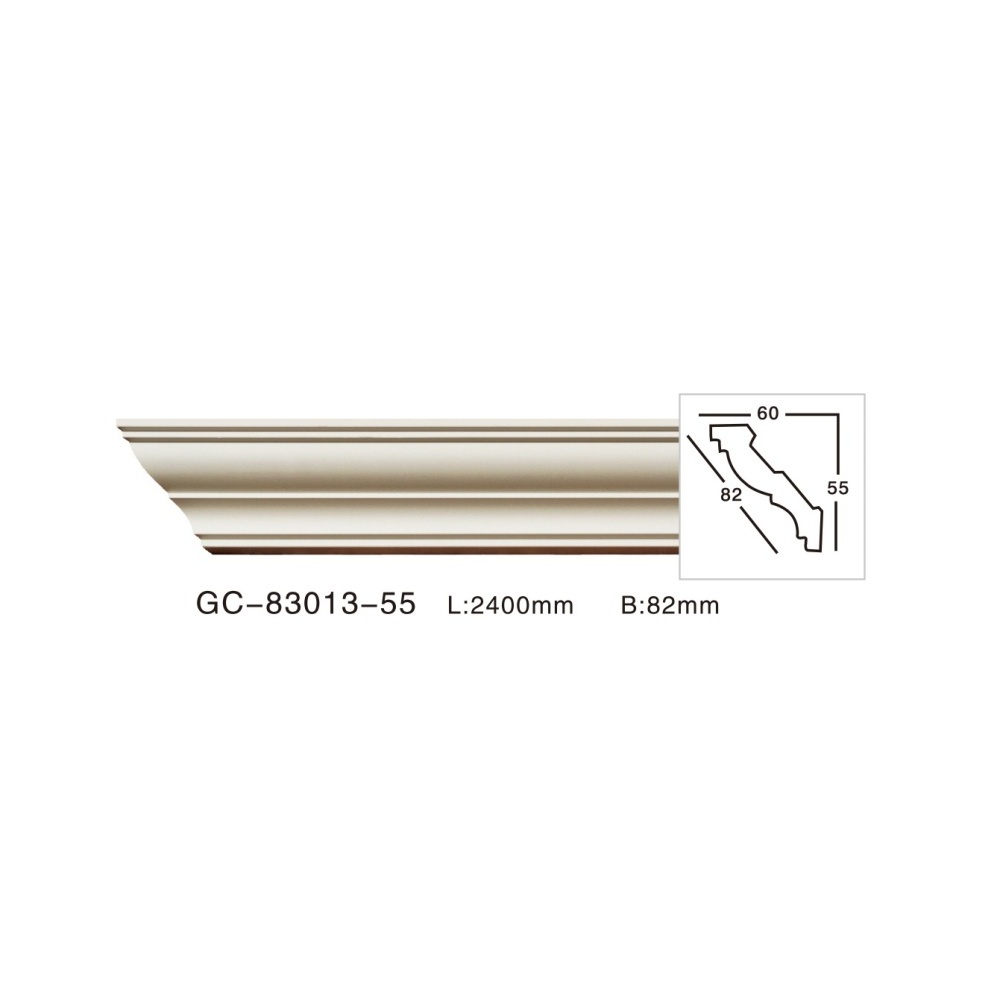 High Quality Wholesale Polyurethane Trims Pu Material Ceiling Cornice Crown Molding For Decora