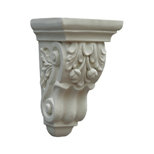 custom pu decor molding Fireplace niches shelving corbels pu cornice molding pu crown molding