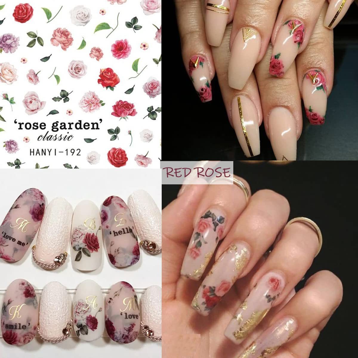 Flower Charming Daisy Nail Decals Spring Nail Stickers for Nail Art Perfect HANYI193