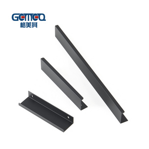 Aluminium cabinet drawer handle from chinese source manufacturer customized edge banding handle