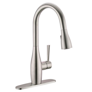 high quality 304 Stainless Steel pull down kitchen faucet with magnetic docking sprayer