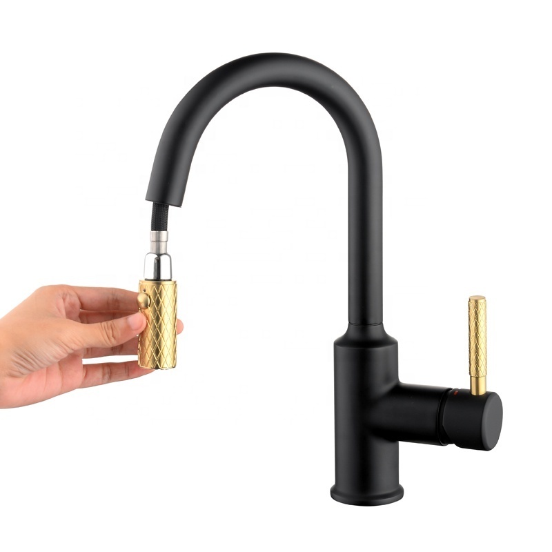 Mixer Tap With Pull Out Spray Kitchen & Bar Taps Black Basin Mixer Faucet For Bathroom Sink Bathroom Tap Mixer