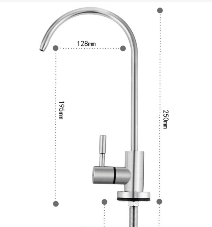 Single drinking water faucet kitchen filter faucet