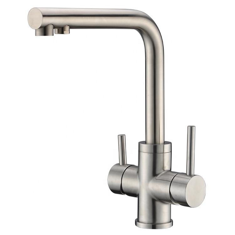 Modern design sanitary ware SUS304 filter RO 3 way kitchen drinking water faucet