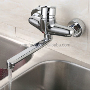 single handle wall mounted kitchen faucet