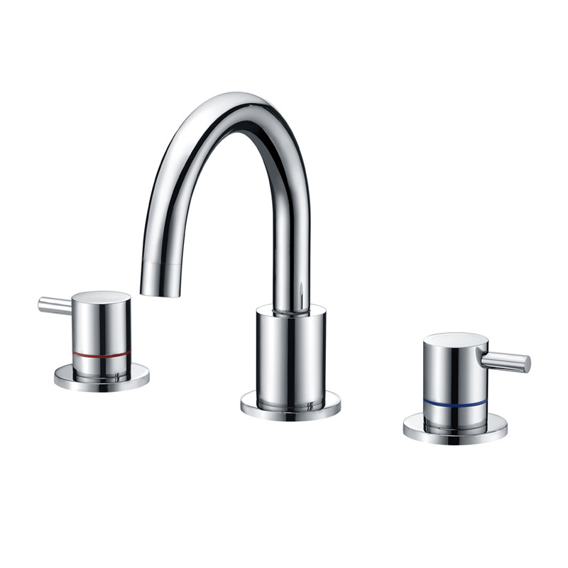 3 Hole Vanity Sink Faucet And Fixtures For Bathroom Basin Mixer Tap Faucet