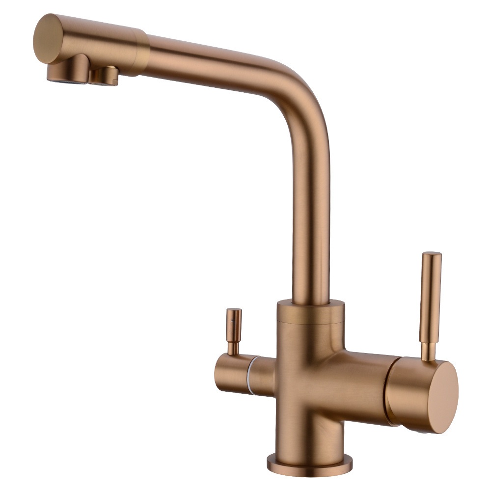 Brass Best Sale Factory Lowest Price 3 Way Gold Kitchen Faucet