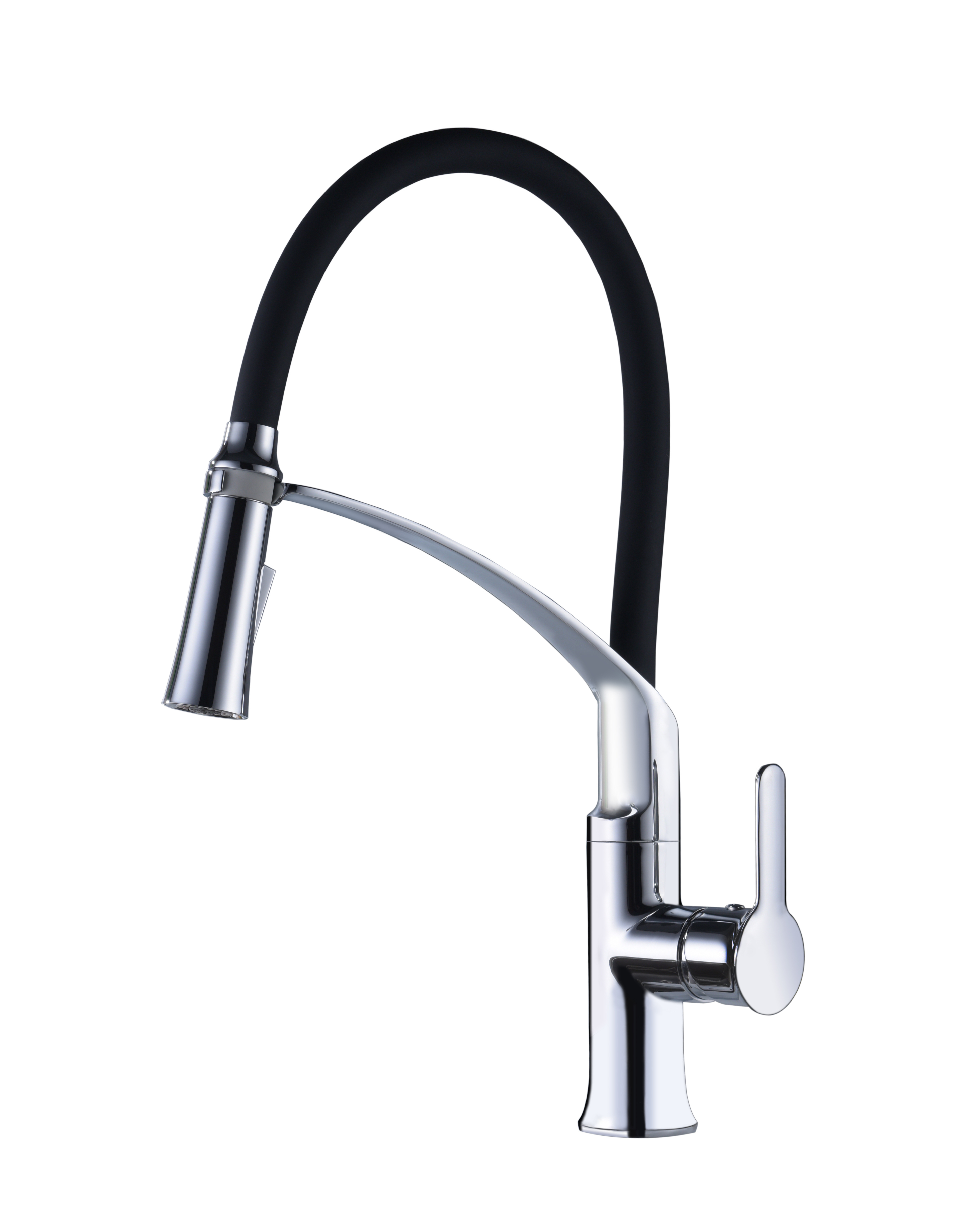 High Quality flexible hose watermark taps pull out long neck upc nsf  kitchen sink faucet