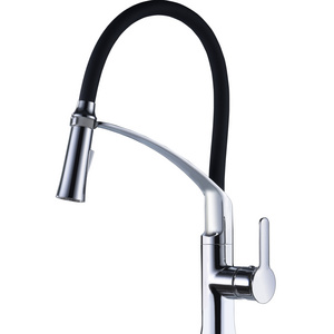 High Quality flexible hose watermark taps pull out long neck upc nsf  kitchen sink faucet