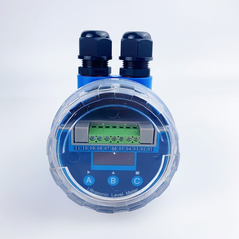 OIl Ultrasonic Liquid Level Sensor Transmitter Meter diesel fuel water tank Digital level transmitter gauge