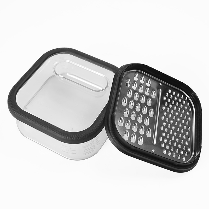 Multi-functional Square Grater Stainless Steel With Box Vegetable Grater Kitchen Tools Cheese Grater